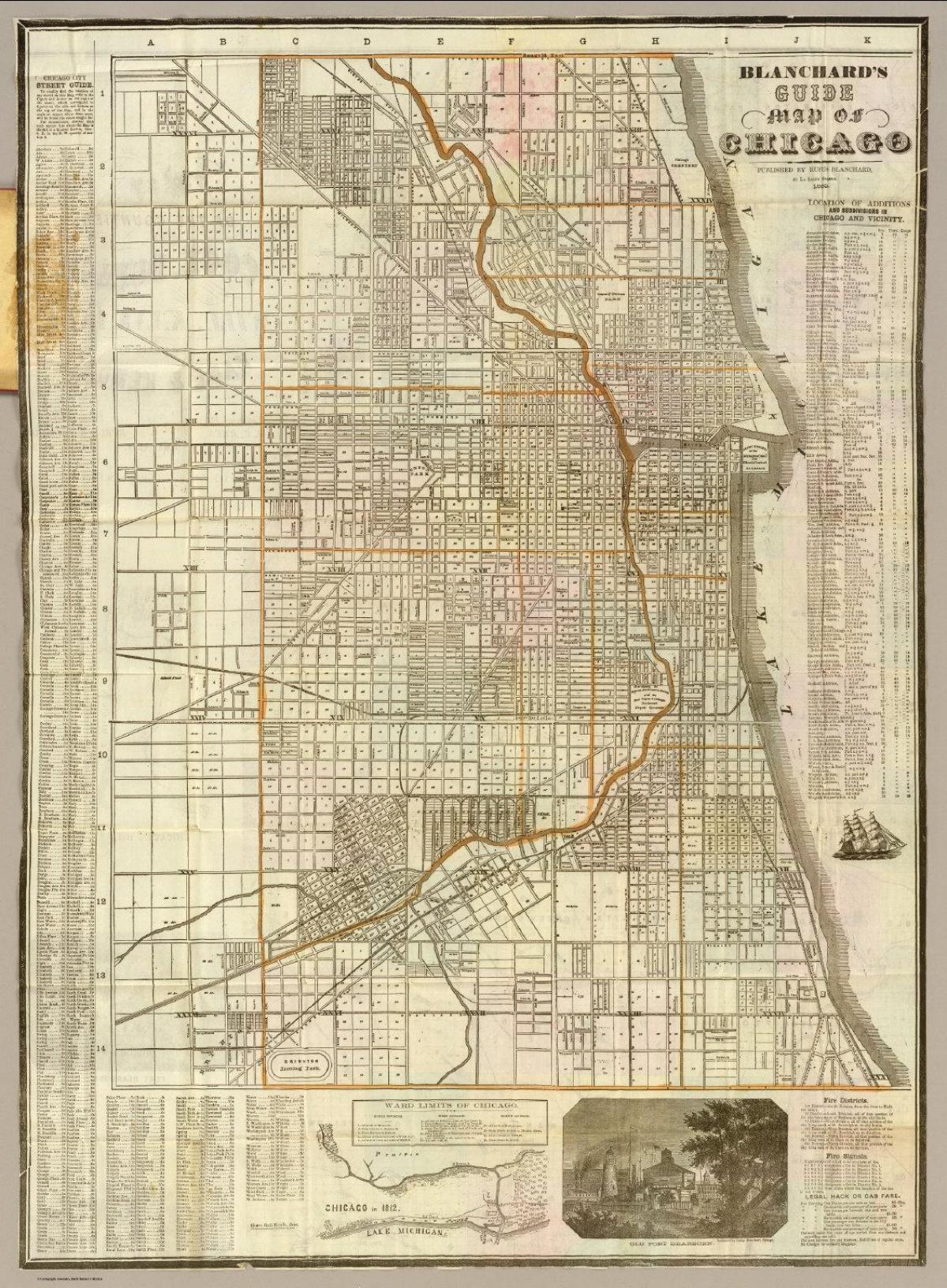 историческая карта Чикаго